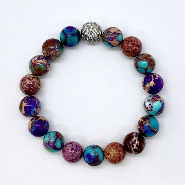 Purple Bead Bracelet for wholesale by LIV Rose Jewelry