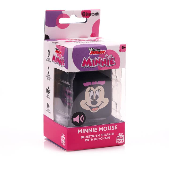 Bitty Boomers - Wholesale Speakers - Bitty Box Disney Minnie Mouse Keychain Speaker 1.3" Tall1