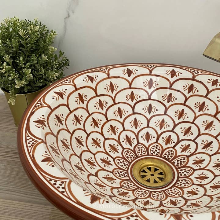 Moroccan Sink - Wholesale Badkameraccessoireset - Handgemaakte Marokkaanse wastafel