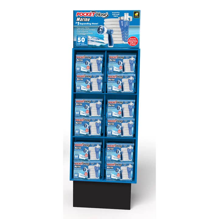 Pocket Hose Marine Retail Floor Display for wholesale by Bulbhead Marine
