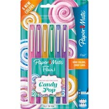 Everyday Supply Co - Wholesale Pen - Paper Mate Flair Candy Pop Felt Tip Pens, Medium, 6-Pack