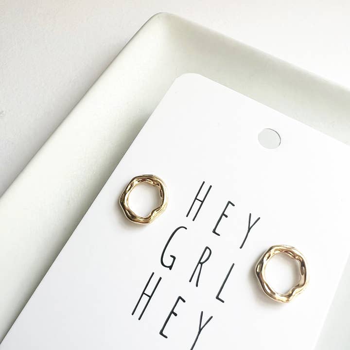 Hey Grl Hey Jewelry - Wholesale Stud/Post Earrings - The Circle Stud Earrings