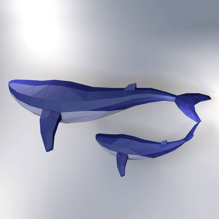 PAPERCRAFT WORLD – Engroshandel DIY-hobbysæt – Hval Origami Model