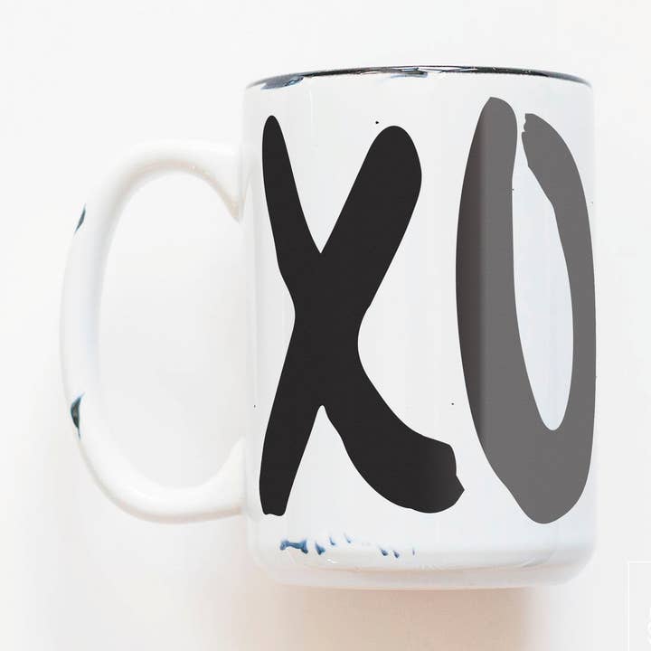 xoxo | ceramic mug for wholesale by Prairie Chick Prints