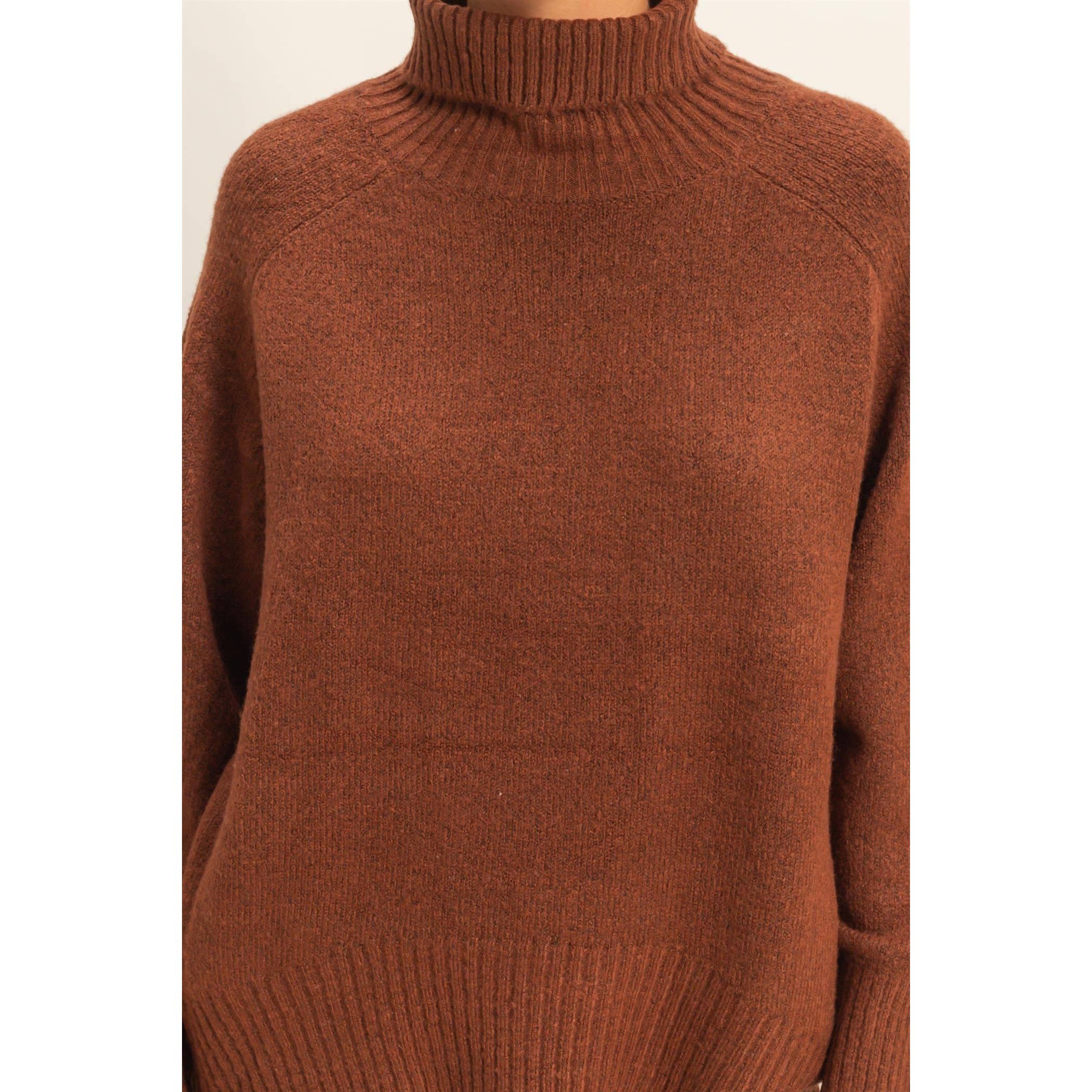 HYFVE - Wholesale Pullover-trui - Dames - Oversized hoog-laag coltrui12