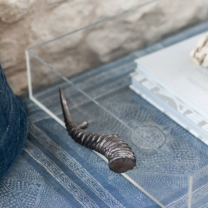 Bandeja acrílica con asas de cuerno para venta al por mayor de Jamie Dietrich Designs