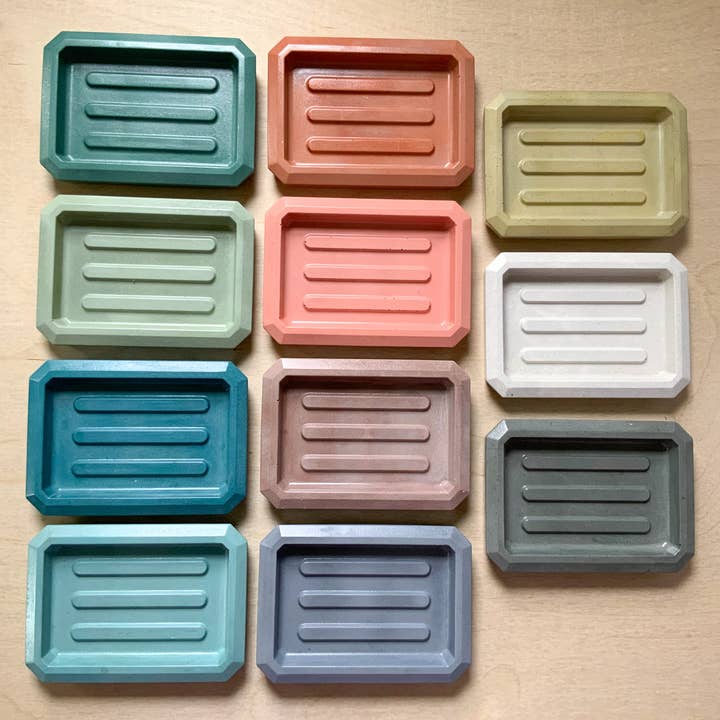 Left Corner Goods - Wholesale Bath Soap Dish - Concrete Industrial Soap Dish11
