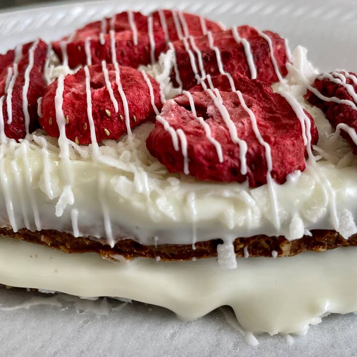 Slice of Strawberry shortcake 🍰 summer dog treats for wholesale by YumYum4DOGS