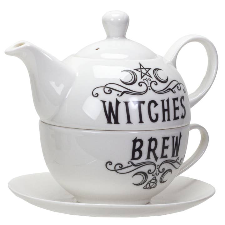 Pacific Trading - Wholesale Tea Set - 14025 Witches Brew Tea Set for One by Alchemy Gothic UK