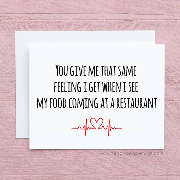 Personal Paper Hugs - Vente Cartes de Saint-Valentin - Carte de Saint-Valentin drôle pour petit ami, carte de Saint-Valentin sarcastique, carte de vœux amusante pour la Saint-Valentin, carte d'amour de la Saint-Valentin0