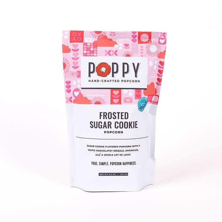 Frosted Sugar Cookie Popcorn for wholesale by Poppy Hand-Crafted Popcorn