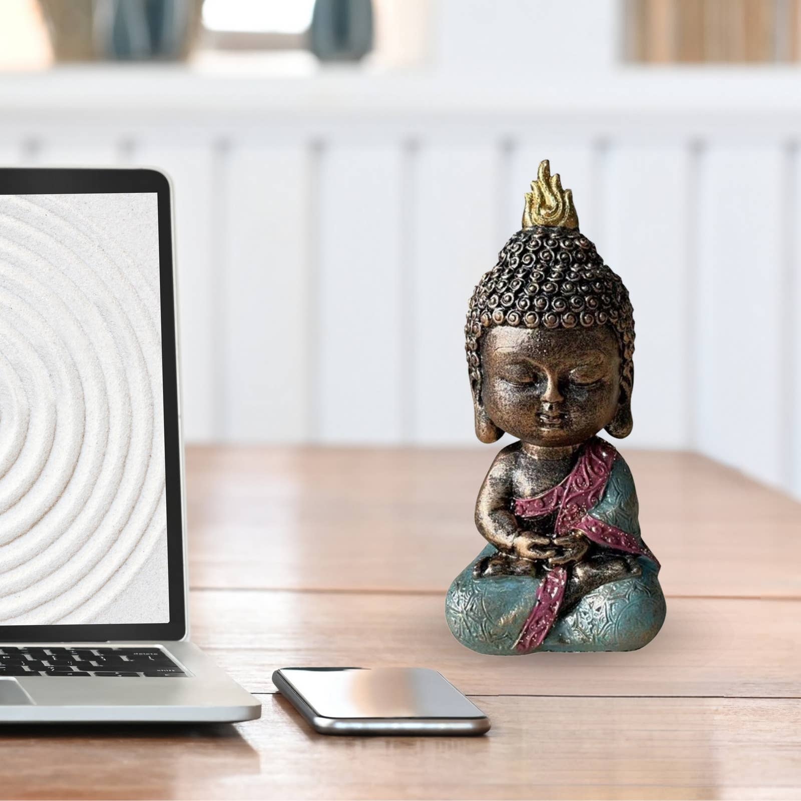 Zen'Arôme - Wholesale Decorative Figurine - Baby Buddha Statuette - Feng Shui Decoration and Zen Gift5