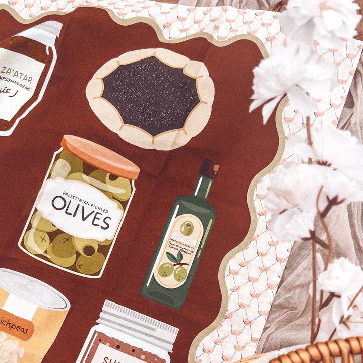 Torchon de Cuisine Palestinienne pour la vente par Maryams Corner