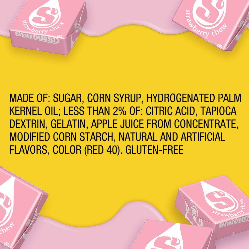Horizon Top Market - Wholesale Cotton Candy - STARBURST All Pink Fruit Chews Candy , 2.07 oz x 245