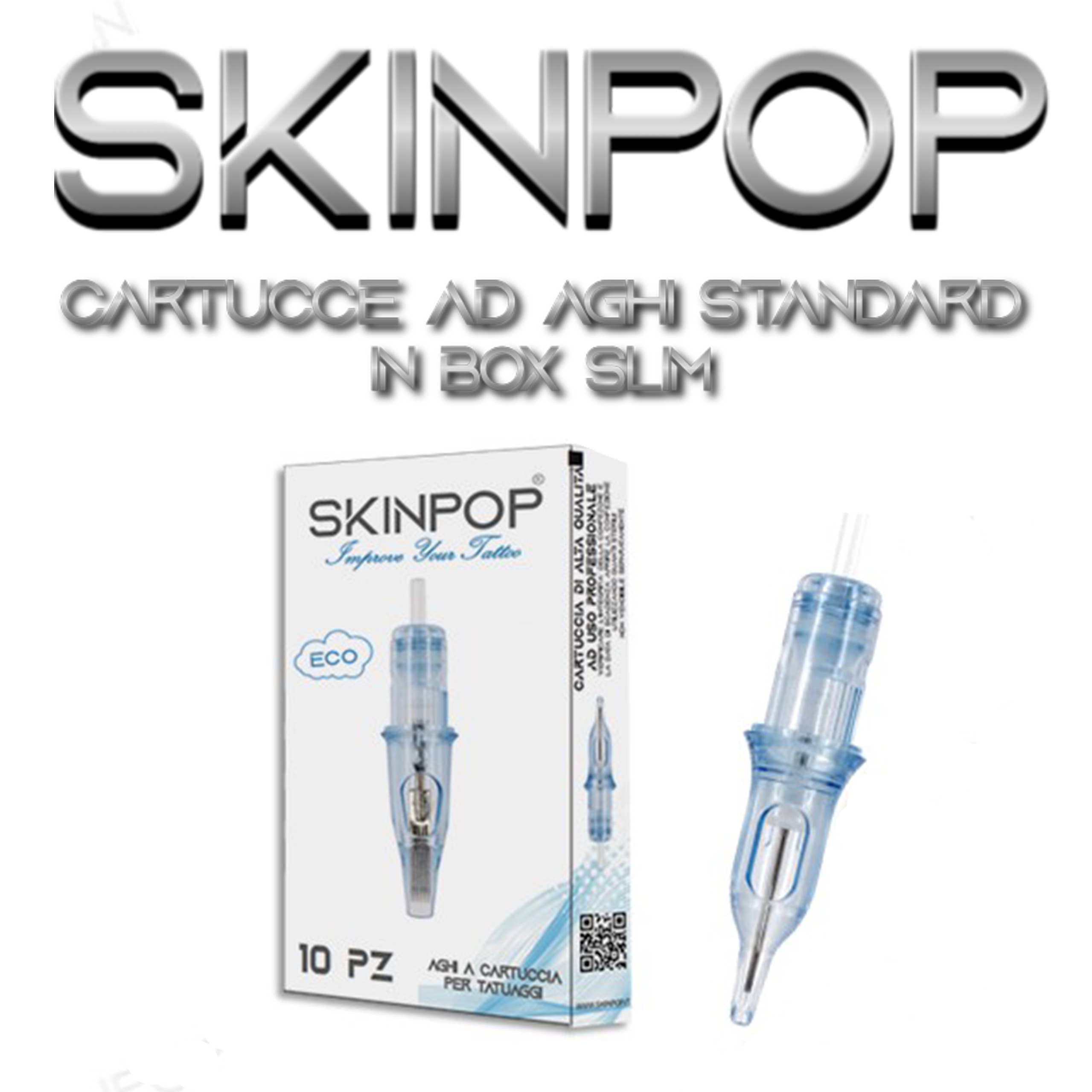 SKINPOP Eco tatueringsnålspatroner 10 st, RL-patron för wholesale av SKINPOP