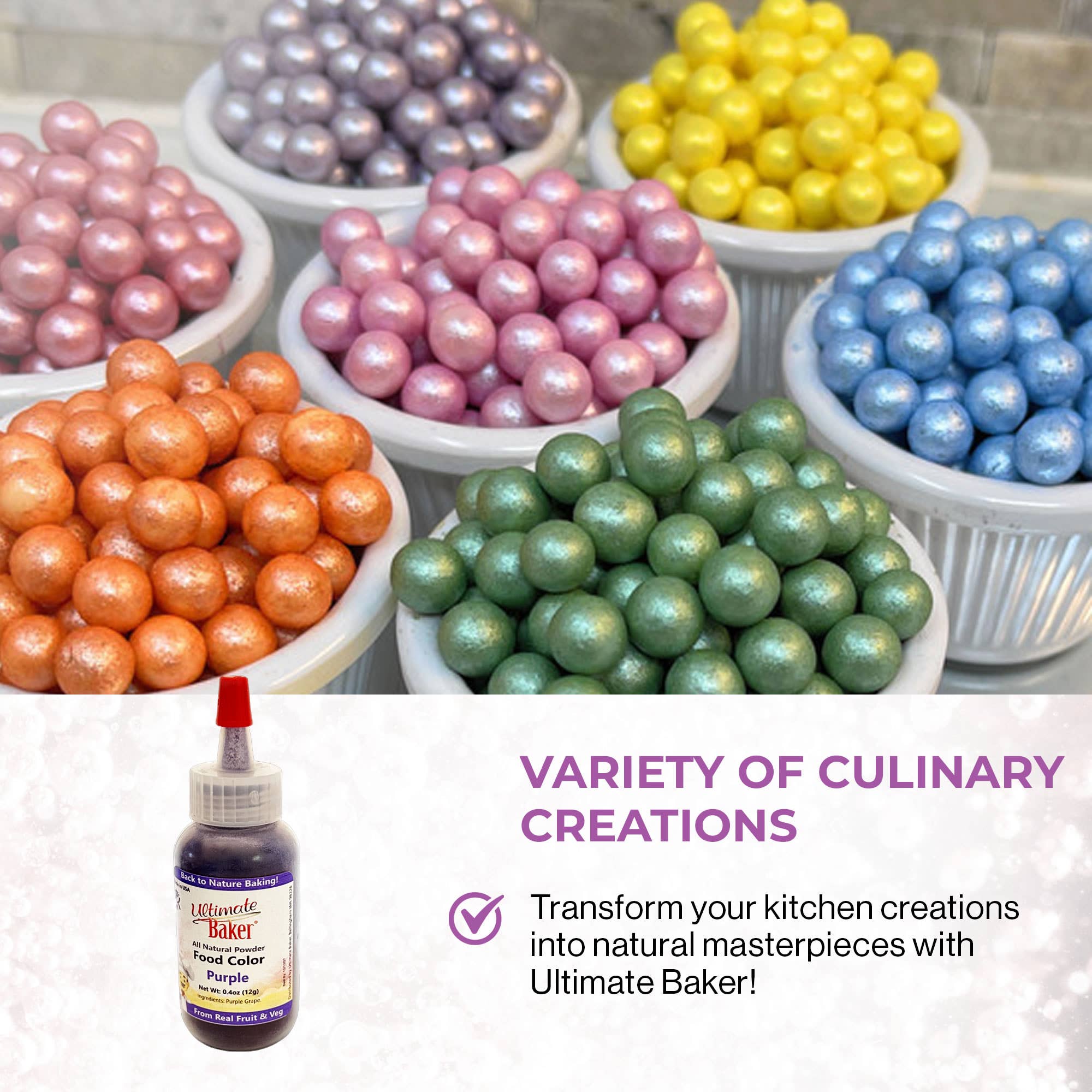 Ultimate Baker – wholesale Cake decorating kit – Ultimate Baker Natural Purple Food Color (1x12g)4