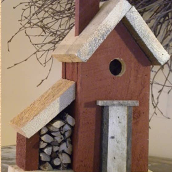 Aged Birdhouse for wholesale by The Birdhouse Barn