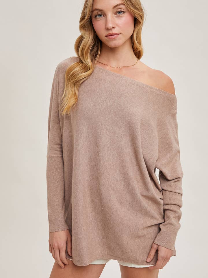 Bluivy - Wholesale Tunic - Women's - FLOWY BOATNECK DOLMAN TUNIC