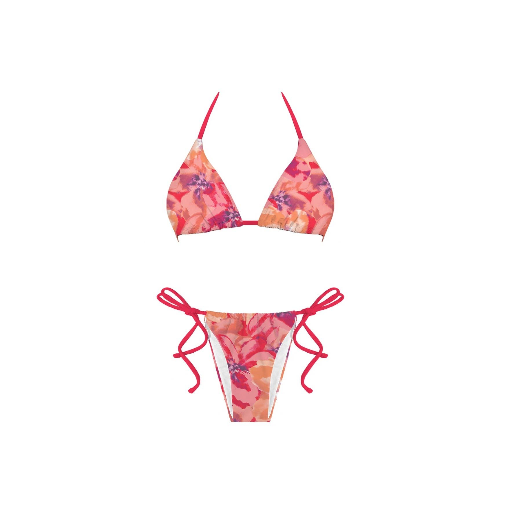 Rosa x Rosso Floreale Set Bikini Nevada in vendita all'ingrosso su Faire2