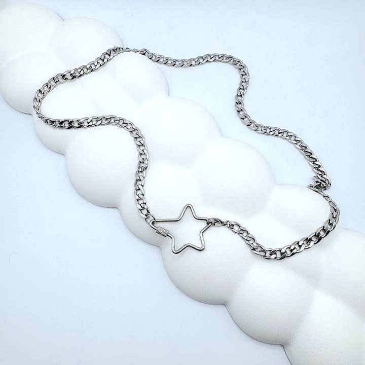 SoftBoysClub - Wholesale Pendant/Charm Necklace - Star Carabiner Necklace1