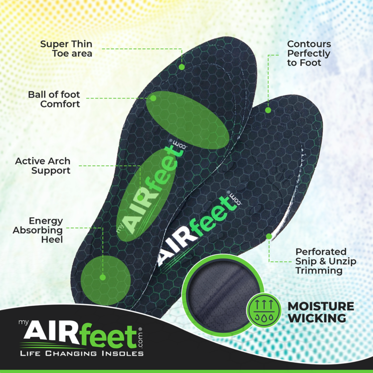 AIRfeet - Wholesale Inserts/Soles - Unisex - AIRfeet RELIEF O2 Insoles10