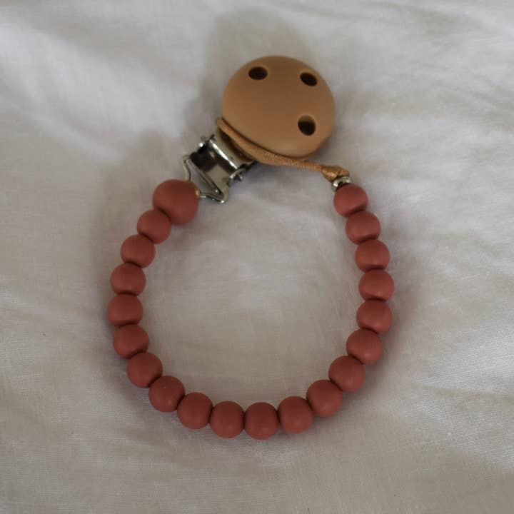 Bella Zailea - Wholesale Pacifier Clip - Baby - Silicone Dummy Clip - Vintage | Safety Certified
