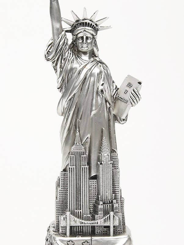 12" Freiheitsstatue Zinn 12/Stück pro Karton für den Großhandel von ZIZO USA INC