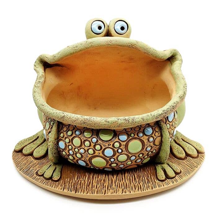 STP - Wholesale Plant Pot - Frog Ceramic Planter. Flower Pot / Terracotta