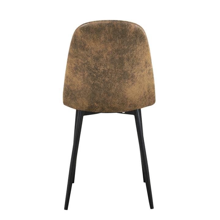HOMYCASA DESIGN INC - Wholesale Chair - Faux Suede Dining Chair - Distressed Brown