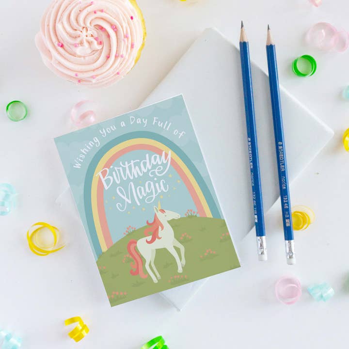 Pedaller Designs – Großhandel Geburtstagskarten – Ich wünsche dir einen Geburtstag... (Einhorn) Geburtstagskarte1