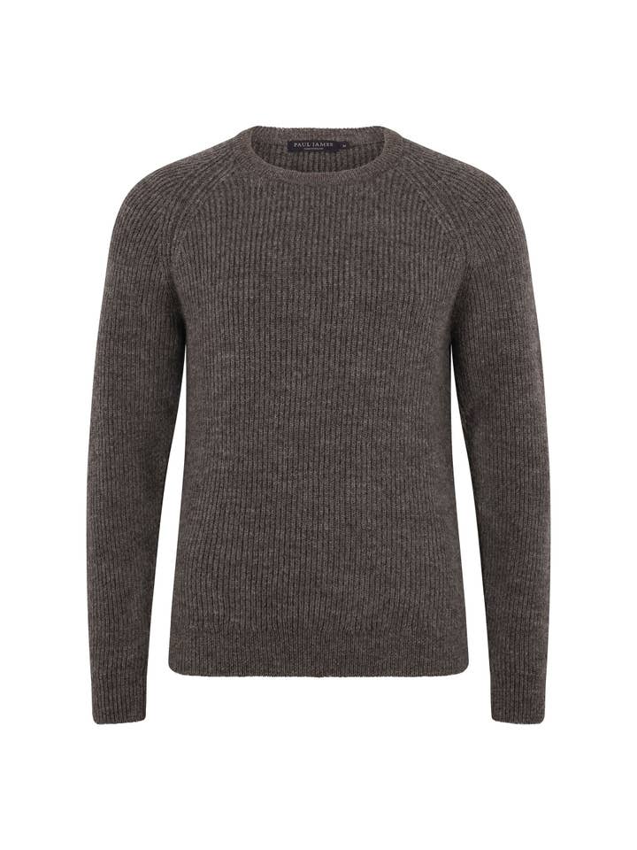 Paul James Knitwear - Wholesale Knitted jumper – Men′s - Mens Sheepsoft British Wool Fisherman Rib Knit Jumper14