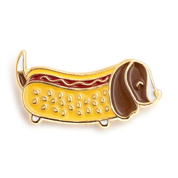 Épingle à hot dog Beagle pour la vente par Justine Ma Design