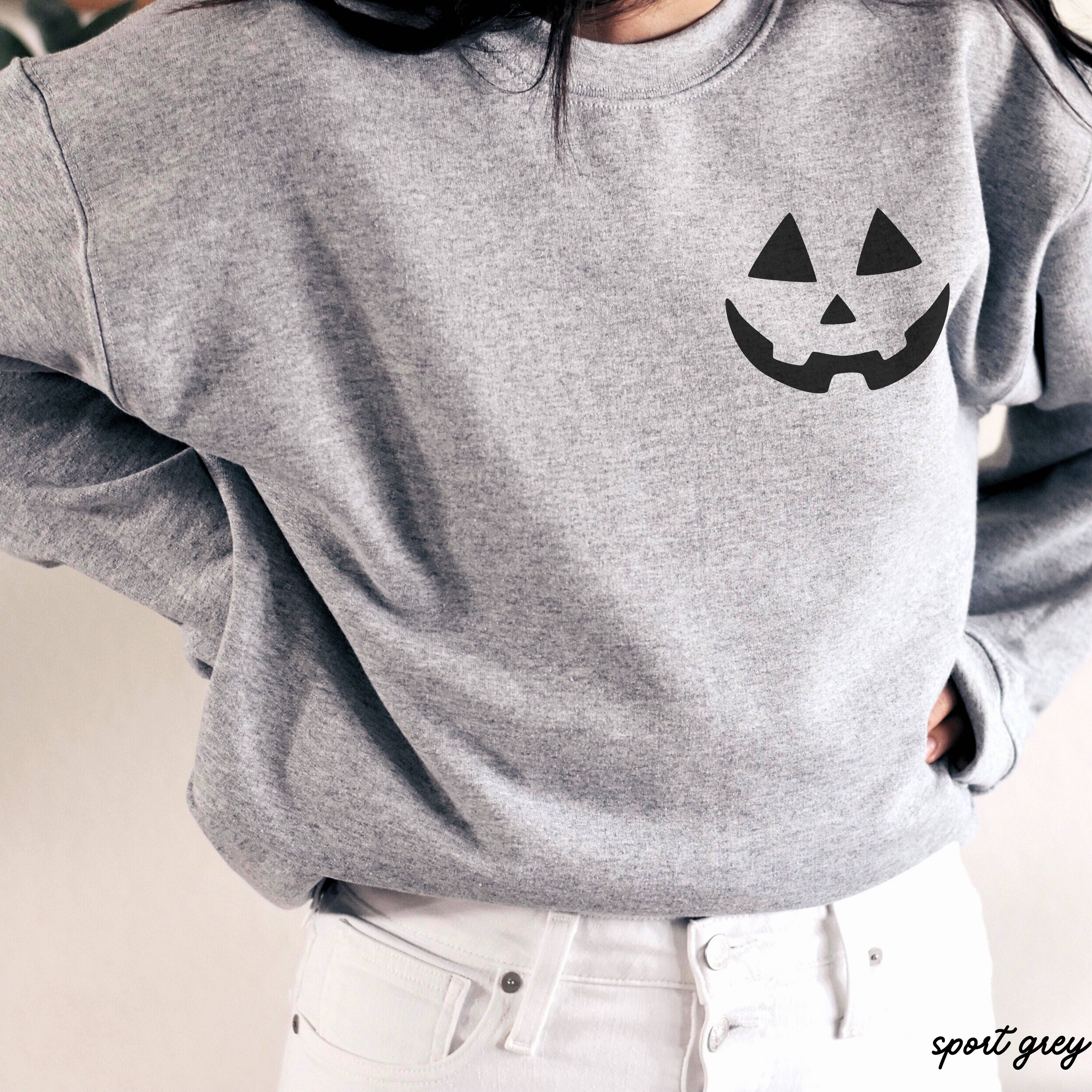Chloe Vs Tank - Wholesale Graphic Sweatshirt - Unisex - Jack-O-Lantern Face Sweatshirt *5 Colors (S-3X)5