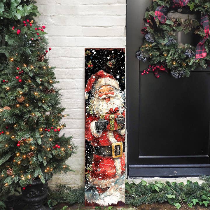 Klassisches Weihnachtsmann Frohe Weihnachten Verandaschild | Outdoor Indoor Feiertags-Willkommensschild für den Großhandel von TX USA Corporation