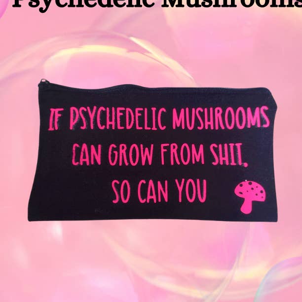 PSYKEDELISKA SVAMPAR smink kosmetisk väska dragkedja påse rolig för wholesale av Psychedelic Universe