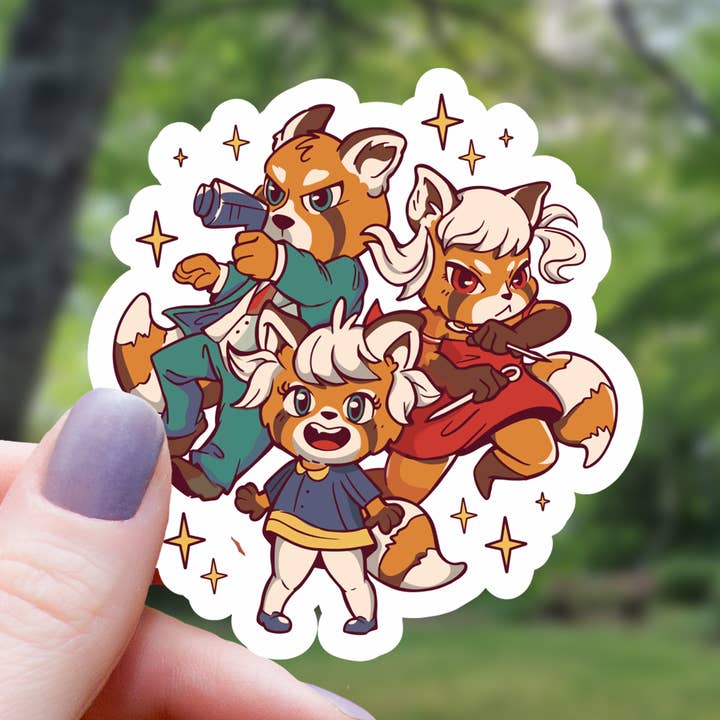 Mimic Gaming Co - Wholesale Sticker - Red Panda Anime Style Sticker - 3"0