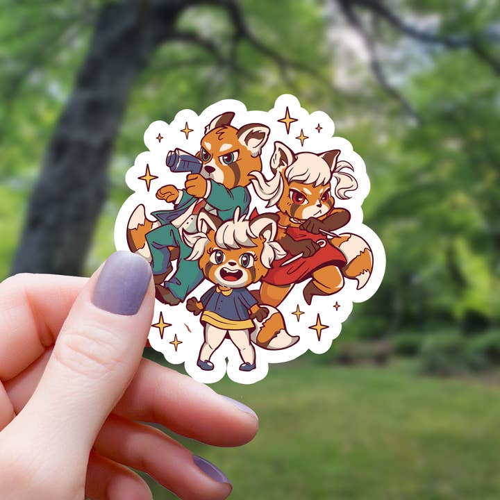 Mimic Gaming Co - Wholesale Sticker - Red Panda Anime Style Sticker - 3"