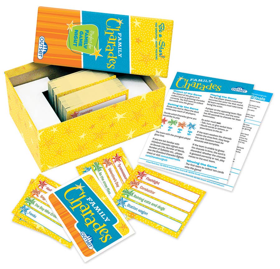 Outset Games and Cobble Hill Puzzles - Wholesale Board Game - Family Charades Retro Design - Perfect for Family Game Night2