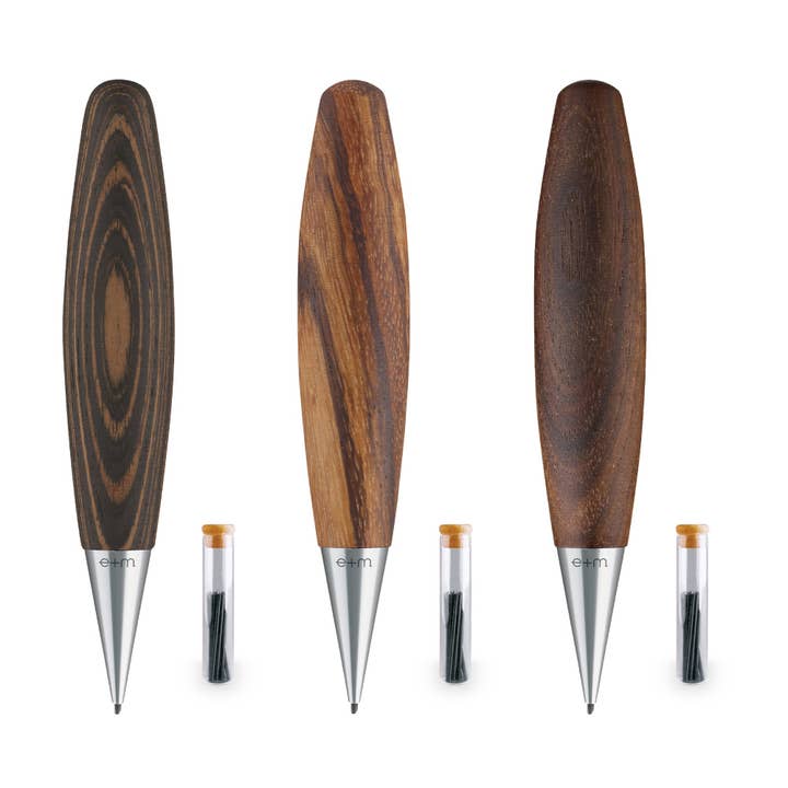 MOVE + lapiseira mecânica em madeira sustentável com 12 minas HB por atacado de e+m Holzprodukte