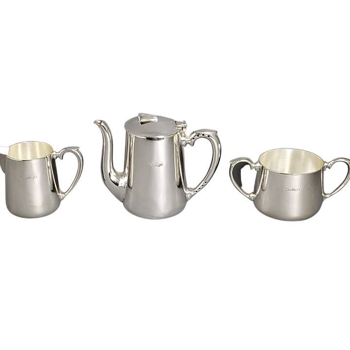 Conjunto de café Claridges 3 peças c.1960 por atacado de Corbell Silver