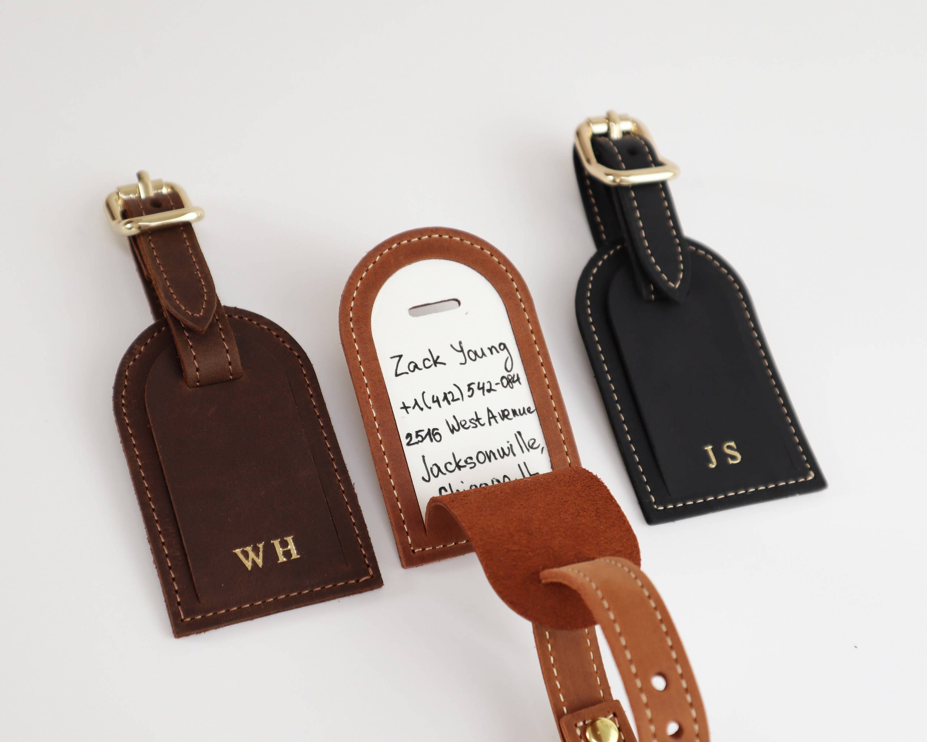 Pol Leather Studio - Wholesale Luggage Tag - Leather Luggage Tag, Personalized Tag,  Gift For Traveler4