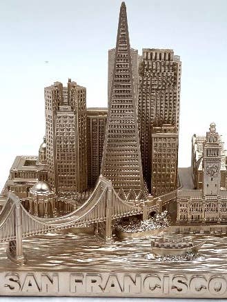 San Francisco stadslandskap guld för wholesale av ZIZO USA INC