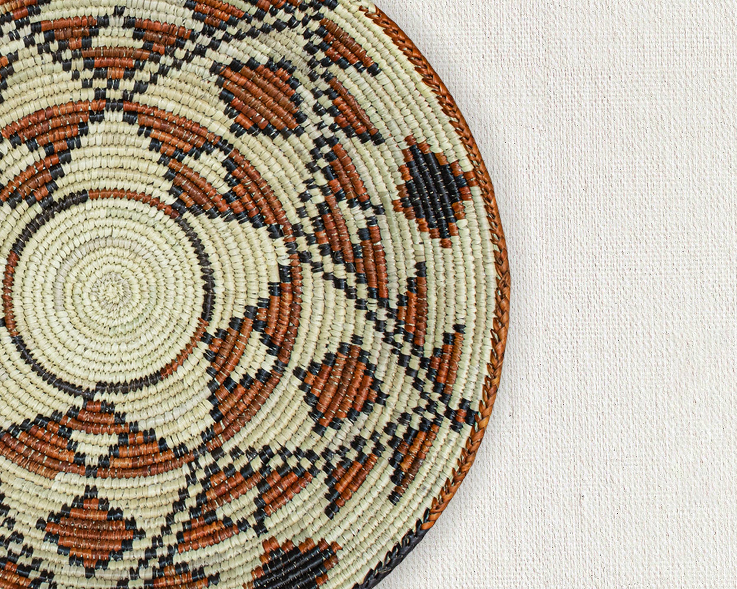 ArtisanalEmporiumLLC - Wholesale Wall Accent - 14" Handwoven Mureedni Bowl for Wall Basket Decor 6