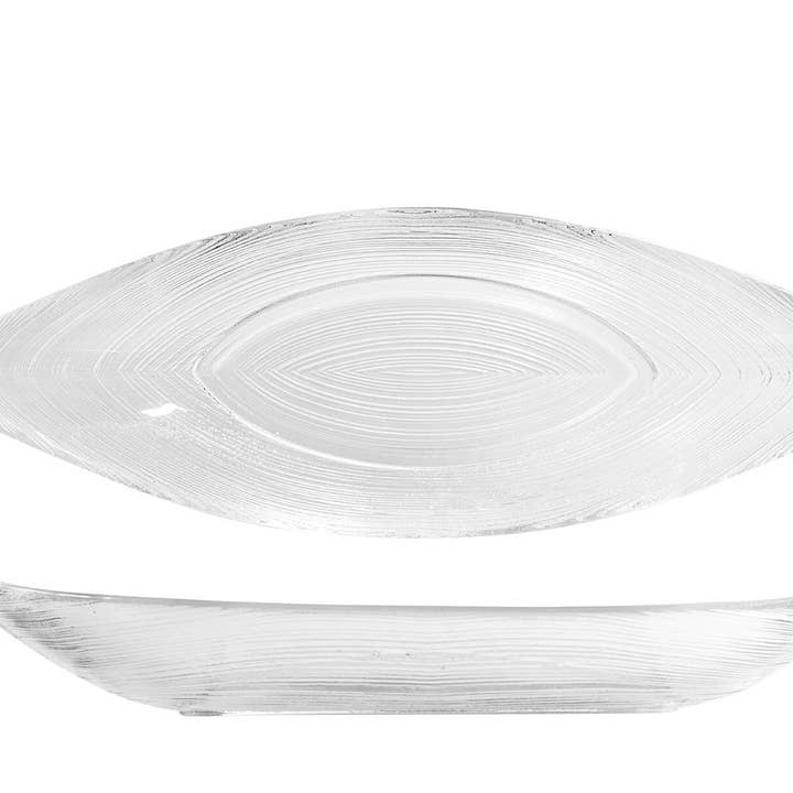 H&H - Wholesale Decorative Plate/Dish/Bowl - Oval Glass Bowl Circle cm 32X110