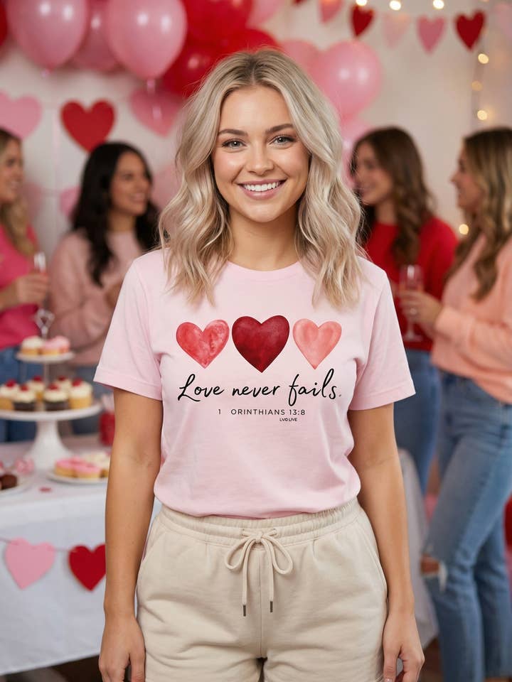 BC DTF L'AMORE NON FALLISCE MAGLIETTE, T-SHIRT, T-SHIRTS, per la vendita all'ingrosso da parte di L&B Life