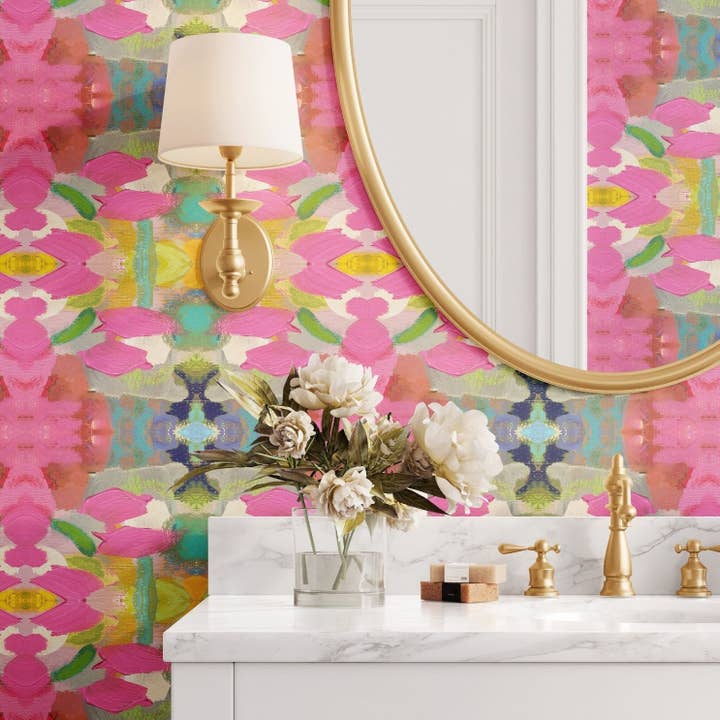 Laura Park Designs - Wholesale Wallpaper - Pink Paradise Peel and Stick Wallpaper