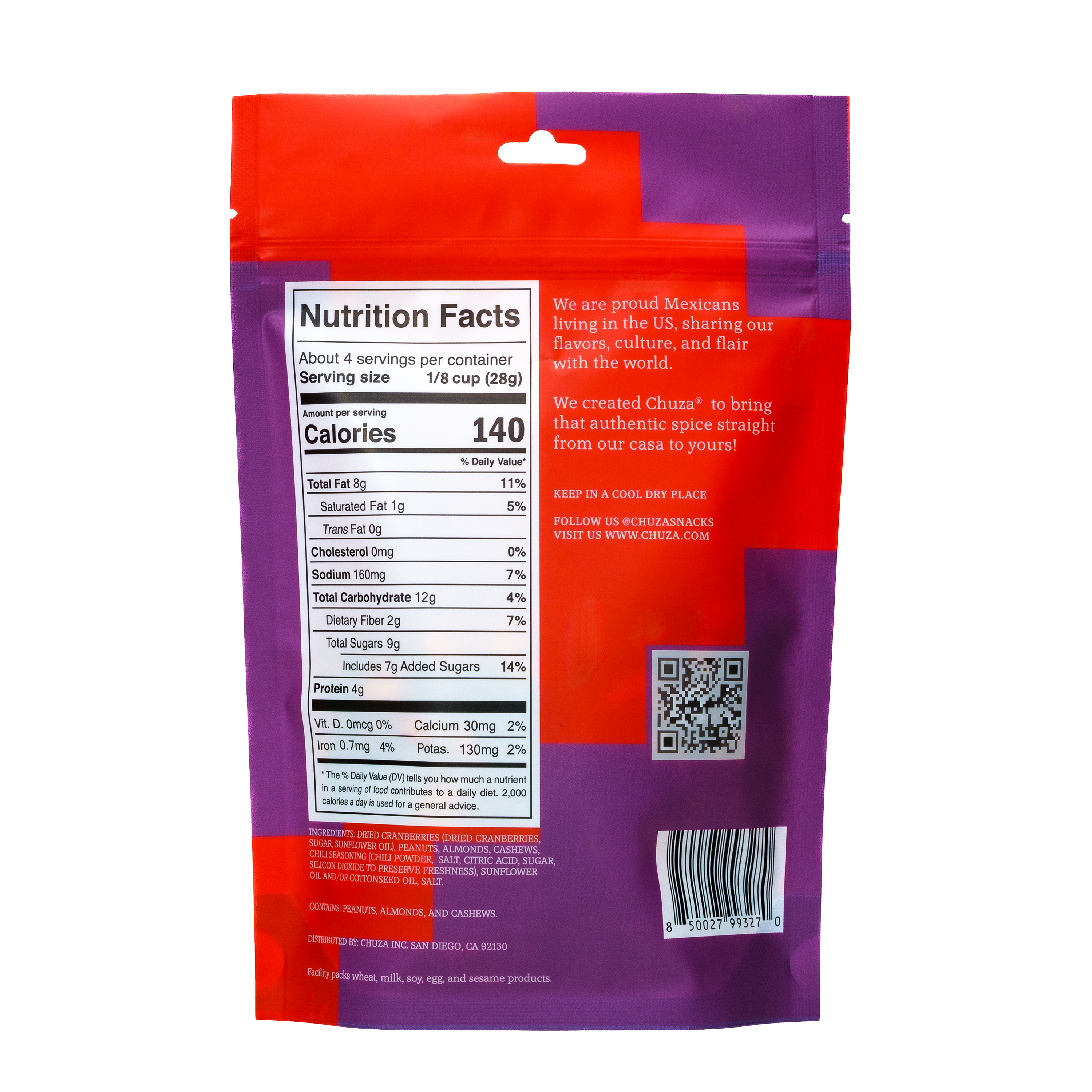 CHUZA - Wholesale Trail Mix - CHUZA | Clasico Trail Mix | Classic Chili Snack Mix1