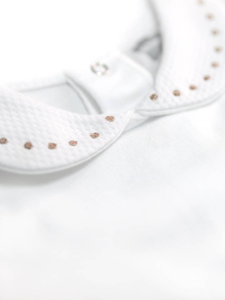 Minhon - Wholesale Bodysuit (Non-Footed) - Baby - Long Sleeve Embroidered Collar Bodysuit3