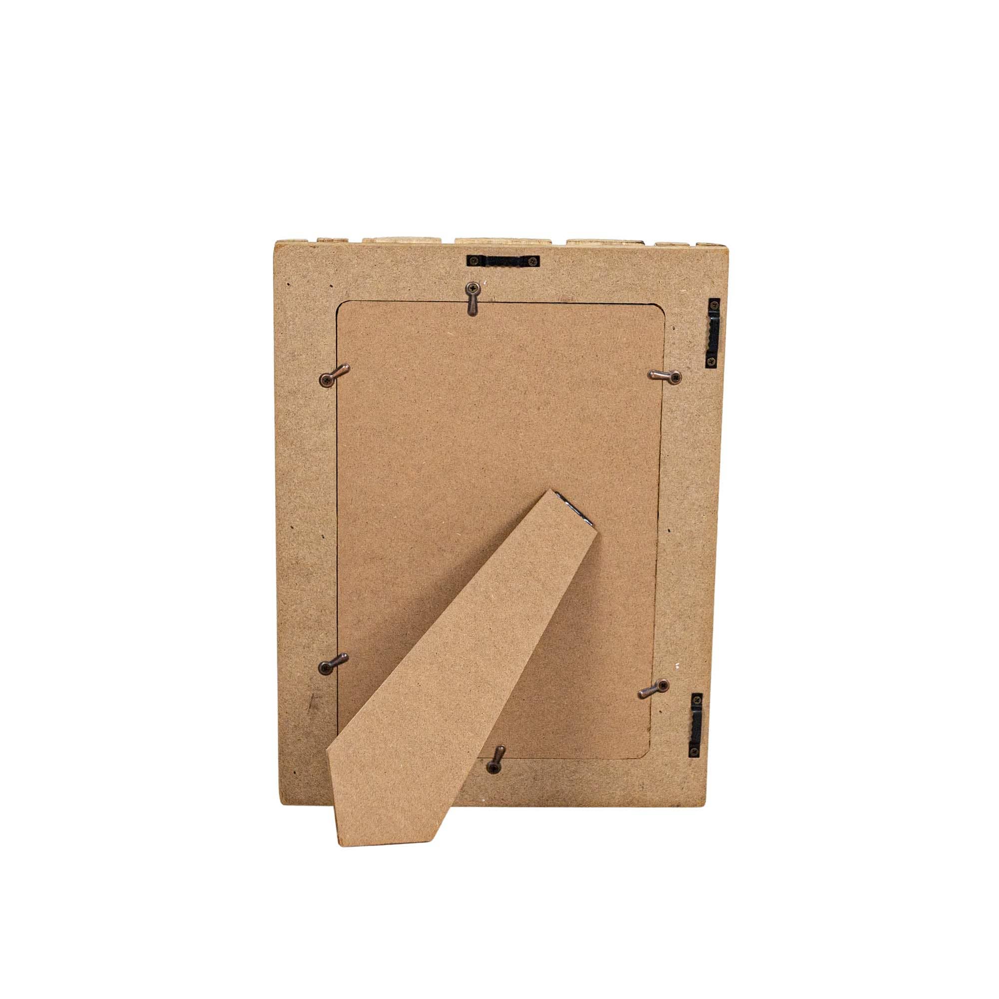 Foreside Home & Garden - Wholesale Picture Frame - Turner 5x7 2 Photo Striped Driftwood Collage Picture Frame2