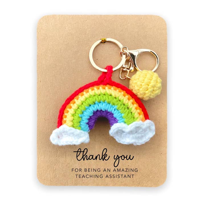 Fifi's Handcrafted - Wholesale Keychain – Women's - Thank you for being part of My Story, Keyring Rainbow Keepsake, Thank you gift, Teacher Gift, TA Gift, Thank You Keyring, Teaching Card0